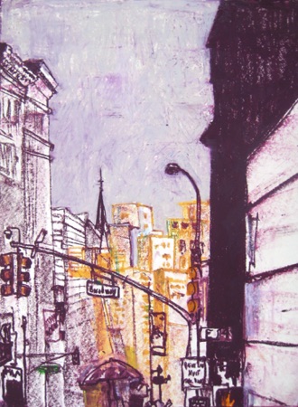 Union Square Broadway (sold);
Oil Pastel, Oilstick/Paper, 2015;
24 x 18 in. Union Square Broadway (sold);
Oil Pastel, Oilstick/Paper, 2015;
24 x 18 in.
